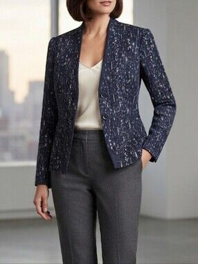 Santorelli Womens Blazer Coat Button Jacket sz 40(6)S